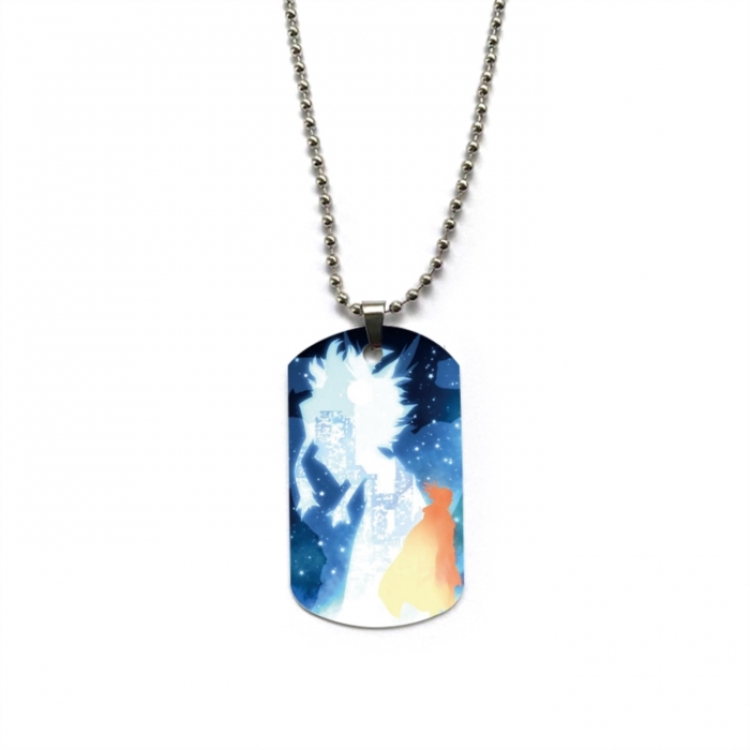 My Hero Academia Anime double-sided full color printed military brand necklace price for 5 pcs