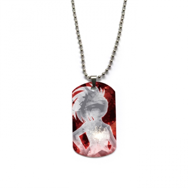 My Hero Academia Anime double-sided full color printed military brand necklace price for 5 pcs