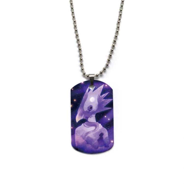 My Hero Academia Anime double-sided full color printed military brand necklace price for 5 pcs