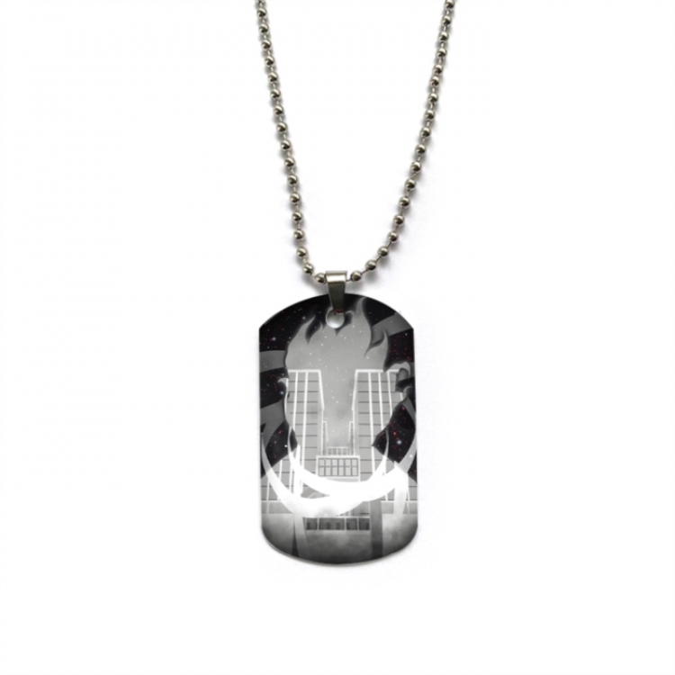 My Hero Academia Anime double-sided full color printed military brand necklace price for 5 pcs