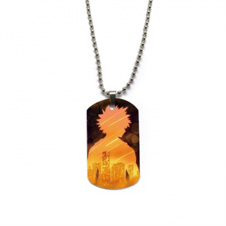 My Hero Academia Anime double-sided full color printed military brand necklace price for 5 pcs