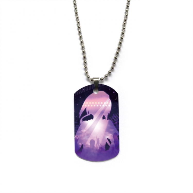 My Hero Academia Anime double-sided full color printed military brand necklace price for 5 pcs