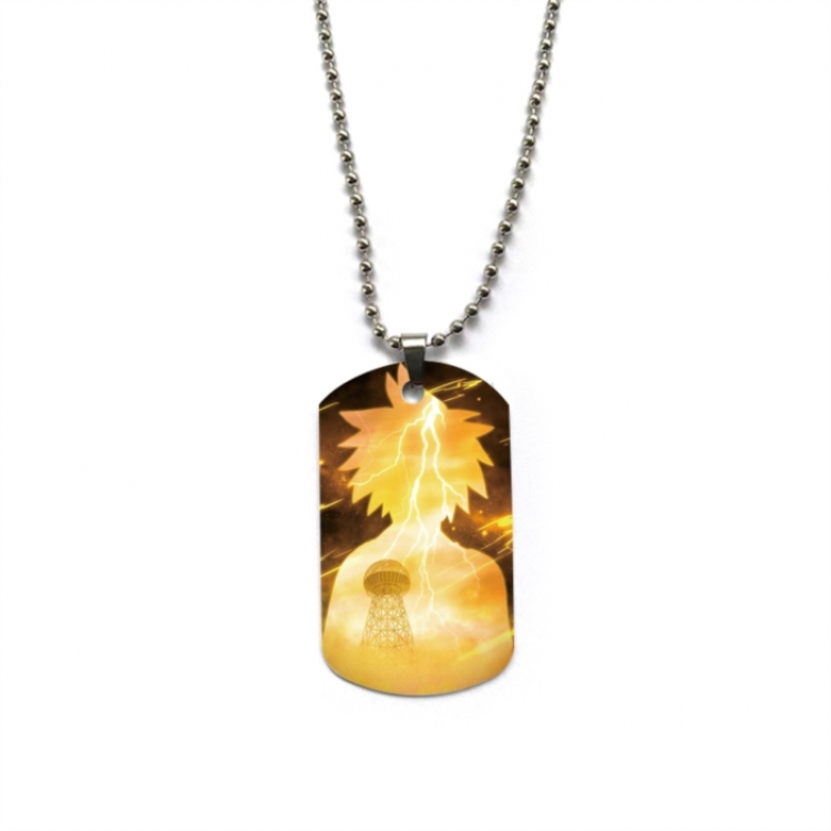 My Hero Academia Anime double-sided full color printed military brand necklace price for 5 pcs