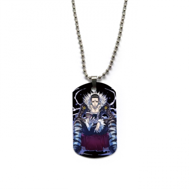 HunterXHunter Anime double-sided full color printed military brand necklace price for 5 pcs