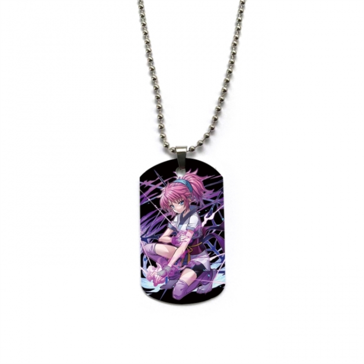 HunterXHunter Anime double-sided full color printed military brand necklace price for 5 pcs