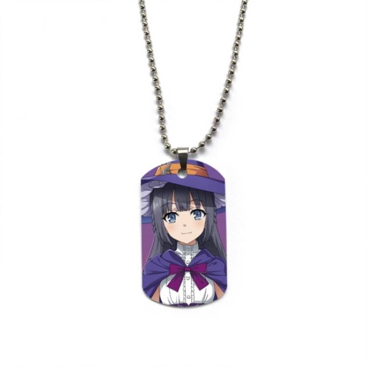 Rascal Does Not Dream of Bunny Girl Senpai‌ Anime double-sided full color printed military brand necklace price for 5 pc