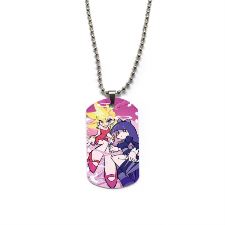 Panty & Stocking with Garterbelt Anime double-sided full color printed military brand necklace price for 5 pcs