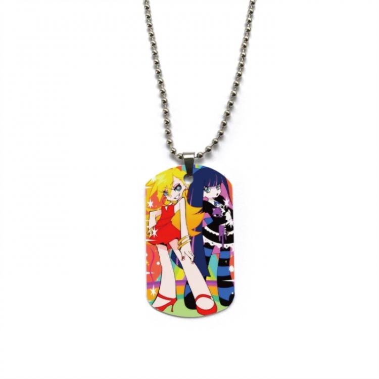 Panty & Stocking with Garterbelt Anime double-sided full color printed military brand necklace price for 5 pcs
