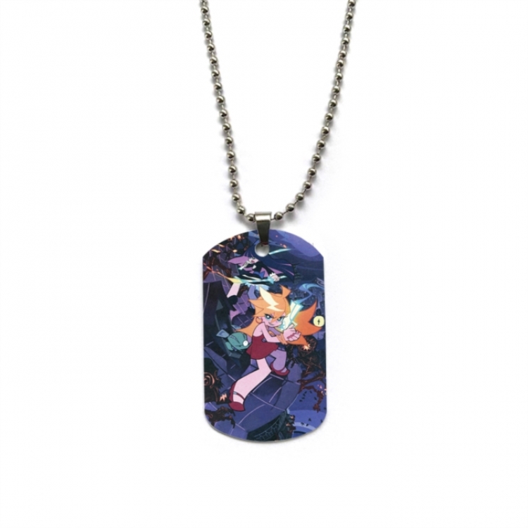 Panty & Stocking with Garterbelt Anime double-sided full color printed military brand necklace price for 5 pcs