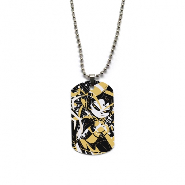 Hazbin Hotel Anime double-sided full color printed military brand necklace price for 5 pcs