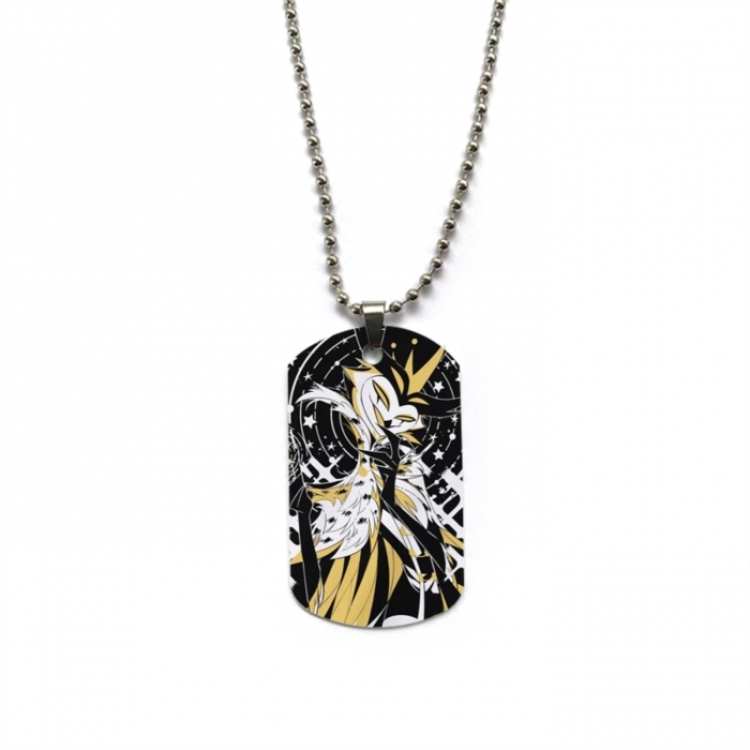 Hazbin Hotel Anime double-sided full color printed military brand necklace price for 5 pcs
