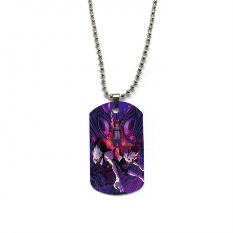 DANDADAN Anime double-sided full color printed military brand necklace price for 5 pcs