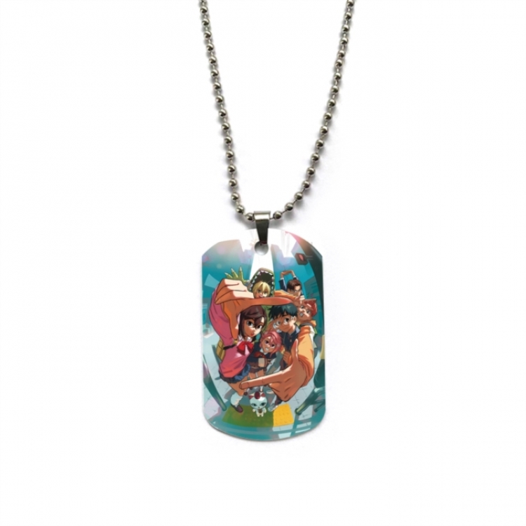 DANDADAN Anime double-sided full color printed military brand necklace price for 5 pcs