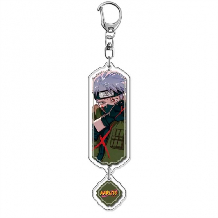 Naruto Anime peripheral acrylic keychain Long pendant 8.5cm price for 5 pcs