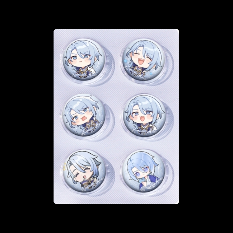 Genshin Impact Anime peripheral pill bar badge 25mm a set of 6 price for 5 sets 