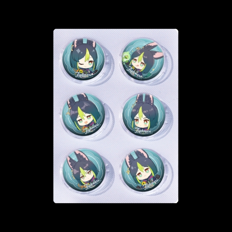Genshin Impact Anime peripheral pill bar badge 25mm a set of 6 price for 5 sets 