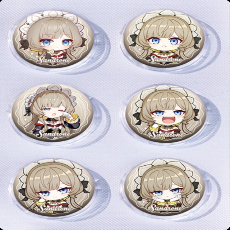 Genshin Impact Anime peripheral pill bar badge 25mm a set of 6 price for 5 sets 