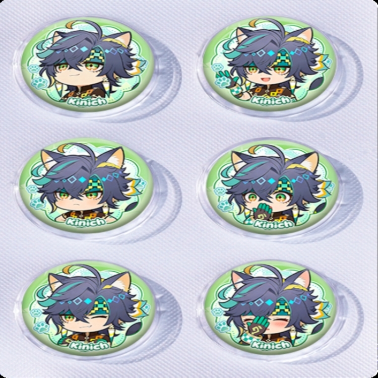 Genshin Impact Anime peripheral pill bar badge 25mm a set of 6 price for 5 sets