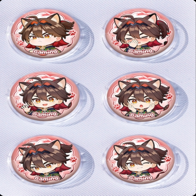 Genshin Impact Anime peripheral pill bar badge 25mm a set of 6 price for 5 sets
