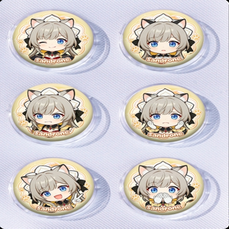Genshin Impact Anime peripheral pill bar badge 25mm a set of 6 price for 5 sets
