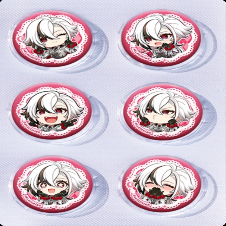 Genshin Impact Anime peripheral pill bar badge 25mm a set of 6 price for 5 sets
