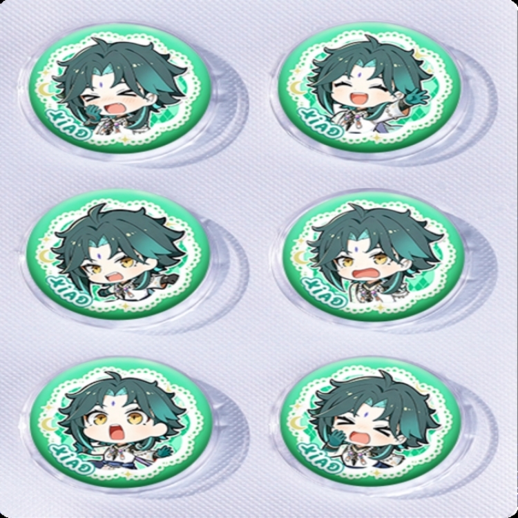 Genshin Impact Anime peripheral pill bar badge 25mm a set of 6 price for 5 sets