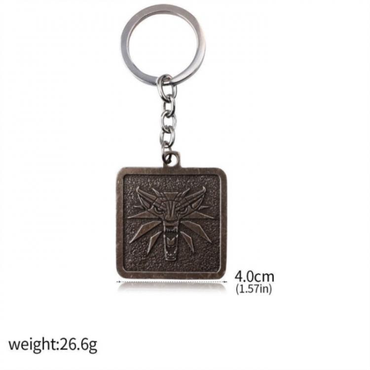 The Witcher 3: Wild Anime peripheral metal keychain bag hanging decoration OPP bag  price for 5 pcs