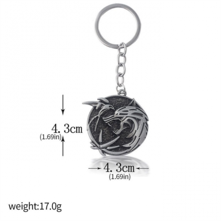 The Witcher 3: Wild Anime peripheral metal keychain bag hanging decoration OPP bag  price for 5 pcs