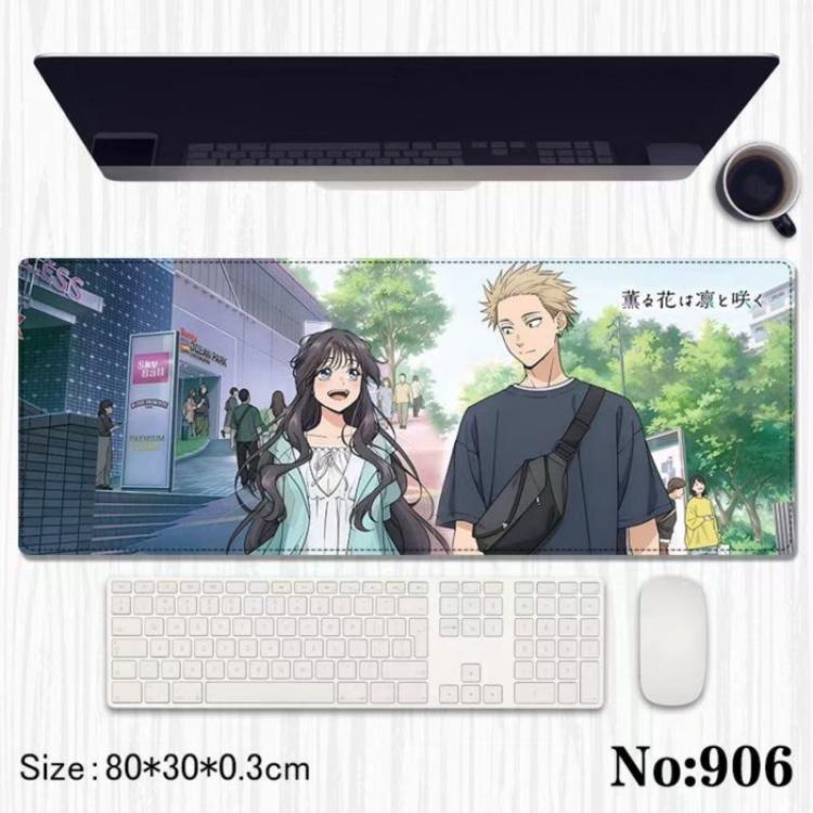 The Fragrant Flower Blooms with Dignity‌  Anime peripheral computer mouse pad office desk pad multifunctional pad 80X30X