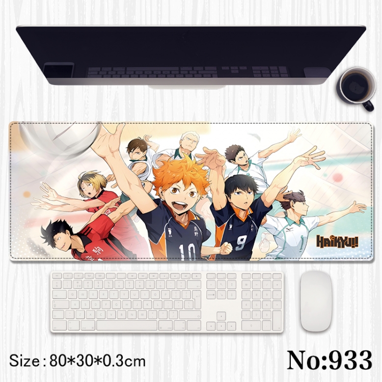 Haikyuu!! Anime peripheral computer mouse pad office desk pad multifunctional pad 80X30X0.3cm