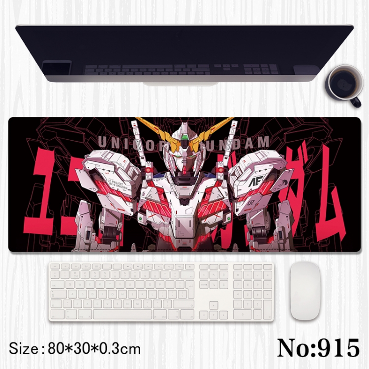 Gundam Anime peripheral computer mouse pad office desk pad multifunctional pad 80X30X0.3cm