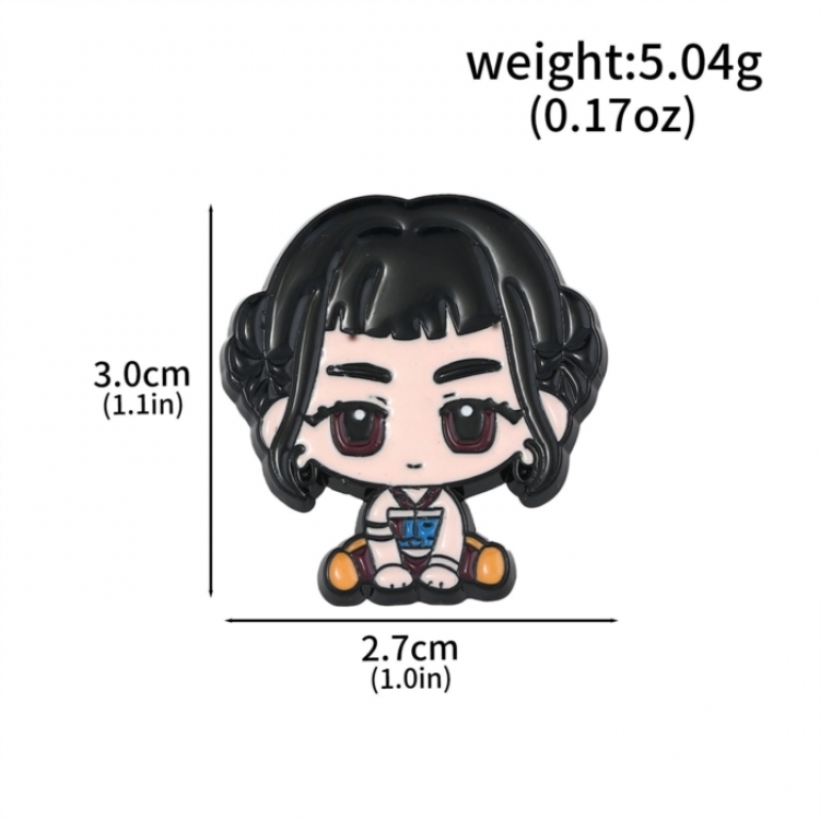 K-Pop:Demon Hunters High quality metal badge brooch OPP bag price for 5 pcs 