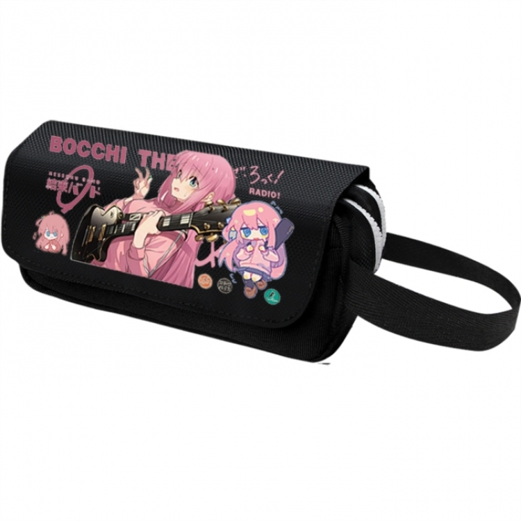 BOCCHI THE ROCK! Anime-themed double-layer black pencil case 6x10x20cm