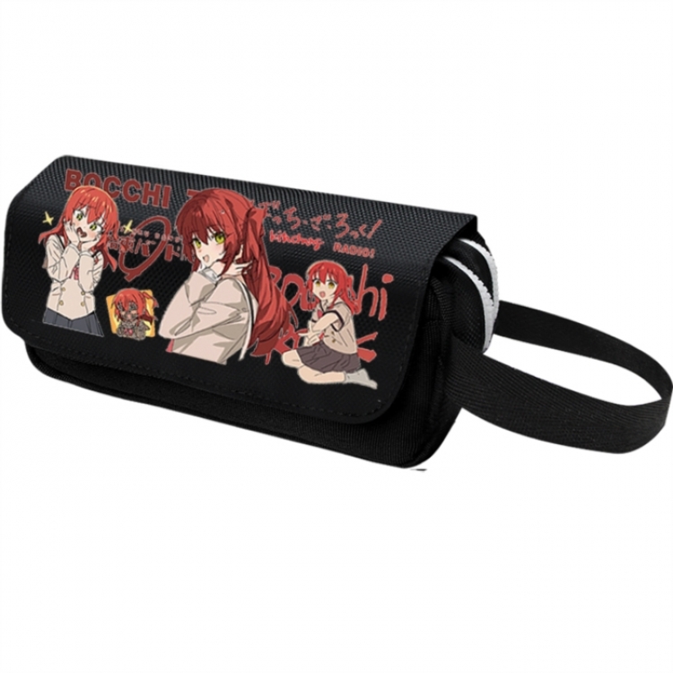 BOCCHI THE ROCK! Anime-themed double-layer black pencil case 6x10x20cm