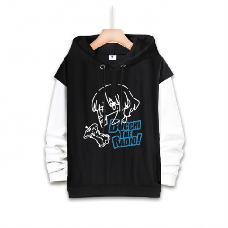 BOCCHI THE ROCK! Anime fake two-piece thick hooded sweater from S to 3XL
