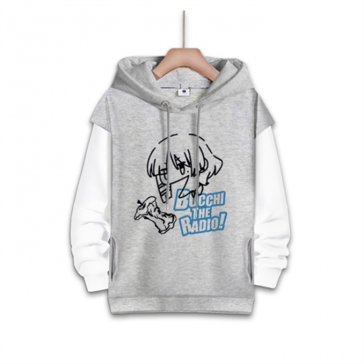 BOCCHI THE ROCK! Anime fake two-piece thick hooded sweater from S to 3XL