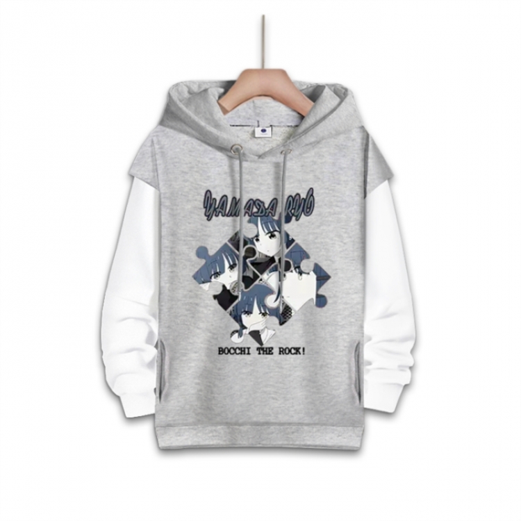 BOCCHI THE ROCK! Anime fake two-piece thick hooded sweater from S to 3XL