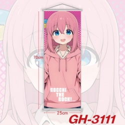 BOCCHI THE ROCK! Plastic Rod Cloth Small Hanging Canvas Painting Wall Scroll 25x70cm price for 5 pcs