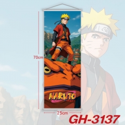 Naruto Plastic Rod Cloth Small Hanging Canvas Painting Wall Scroll 25x70cm price for 5 pcs