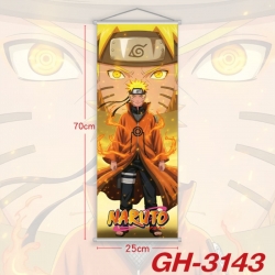 Naruto Plastic Rod Cloth Small Hanging Canvas Painting Wall Scroll 25x70cm price for 5 pcs