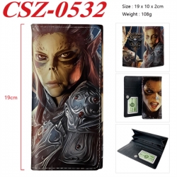 Baldur's Gate  Anime peripheral long three fold wallet 19x10x2cm