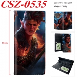Baldur's Gate  Anime peripheral long three fold wallet 19x10x2cm