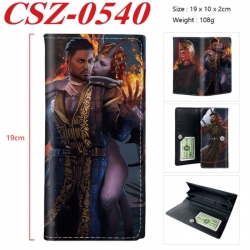 Baldur's Gate  Anime peripheral long three fold wallet 19x10x2cm