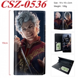 Baldur's Gate  Anime peripheral long three fold wallet 19x10x2cm