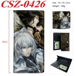 Castlevania Anime peripheral long three fold wallet 19x10x2cm