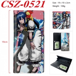 City of the Wolves Anime peripheral long three fold wallet 19x10x2cm