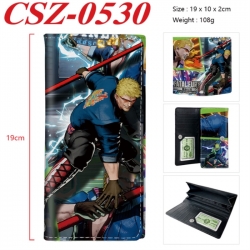 City of the Wolves Anime peripheral long three fold wallet 19x10x2cm