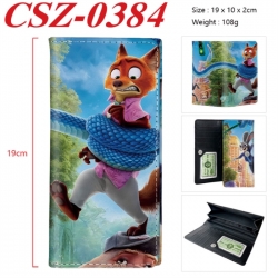 Zootopia Anime peripheral long three fold wallet 19x10x2cm