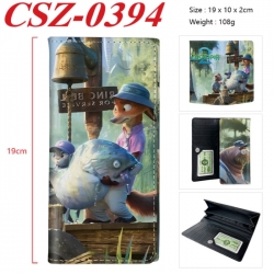 Zootopia Anime peripheral long three fold wallet 19x10x2cm