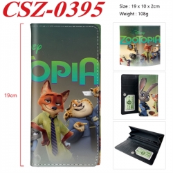 Zootopia Anime peripheral long three fold wallet 19x10x2cm